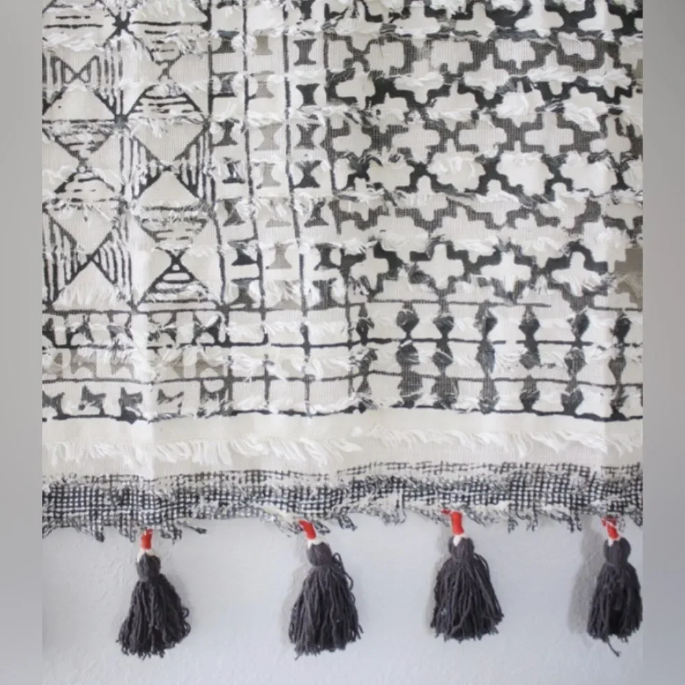 Urban Outfitters Textured Tapestry With Tassels